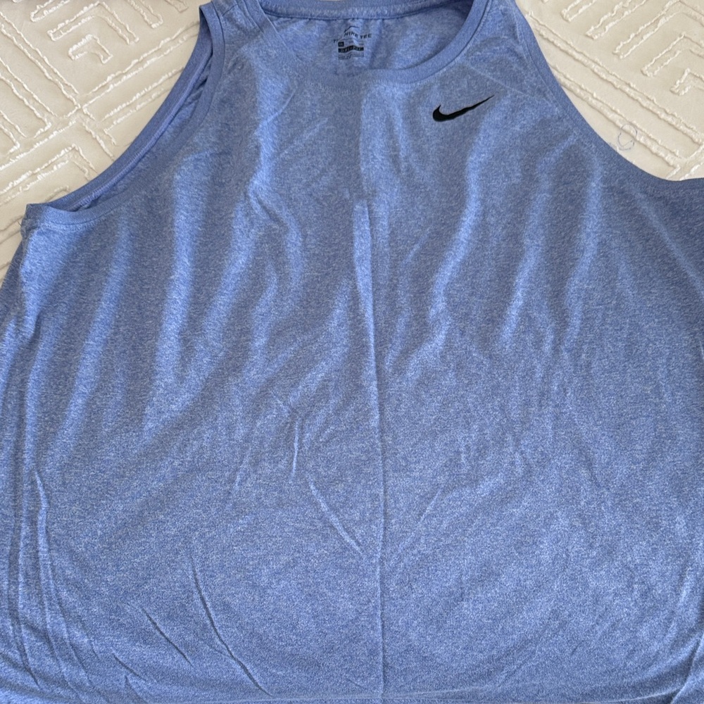 Nike Heathered Blue Athletic Tank